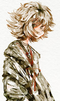 Watercolour bust 20$